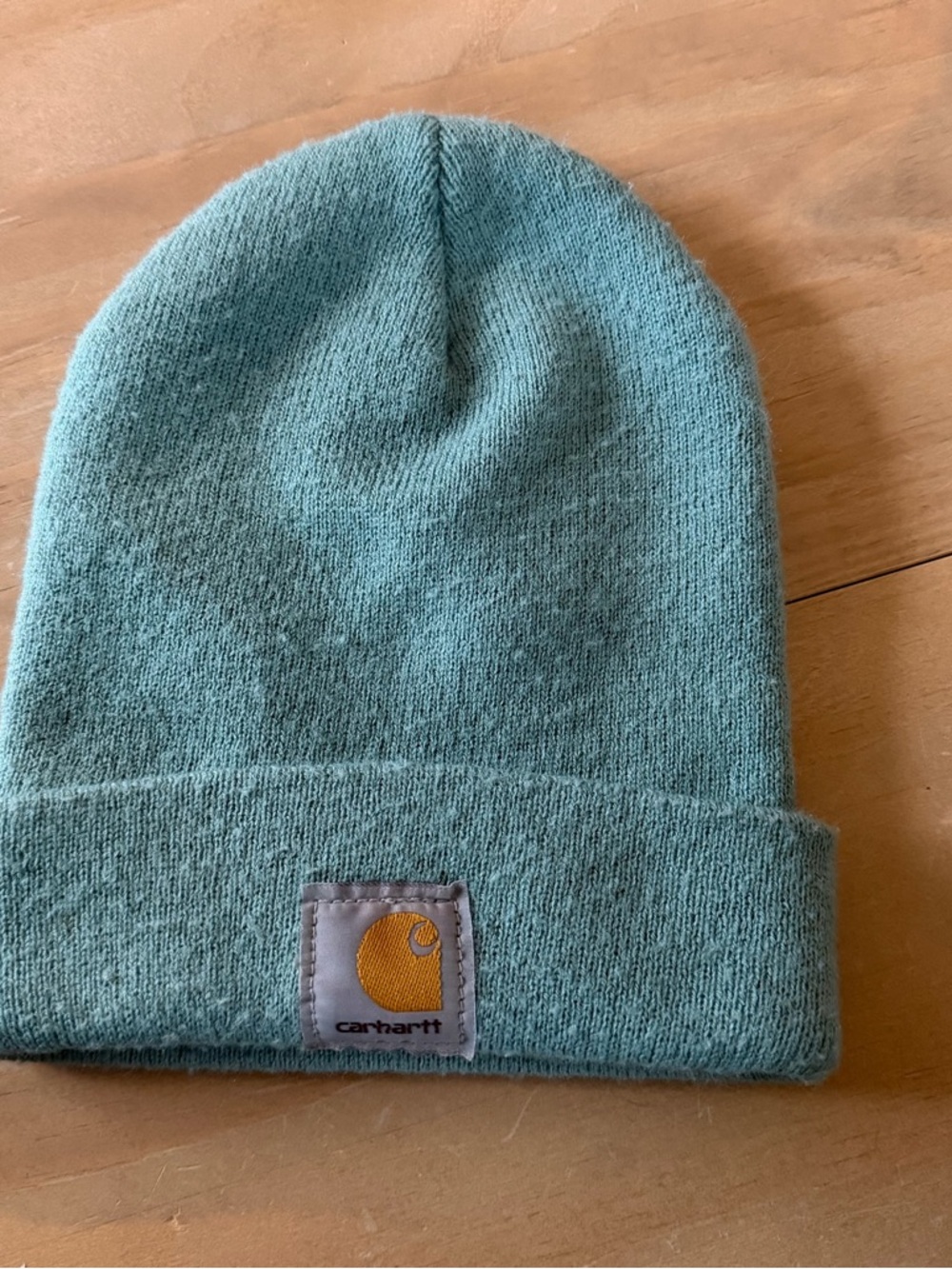 Carhartt Teal Green Beanie with Logo Patch